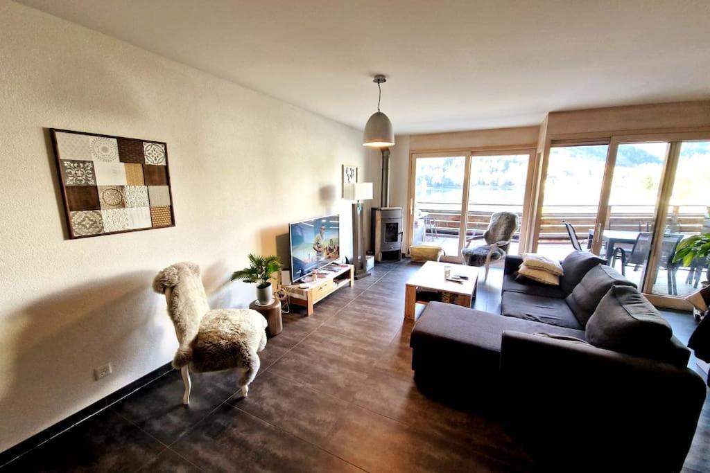Superbe Appartement Champex-Lac Avec Piscine Et Sauna المظهر الخارجي الصورة