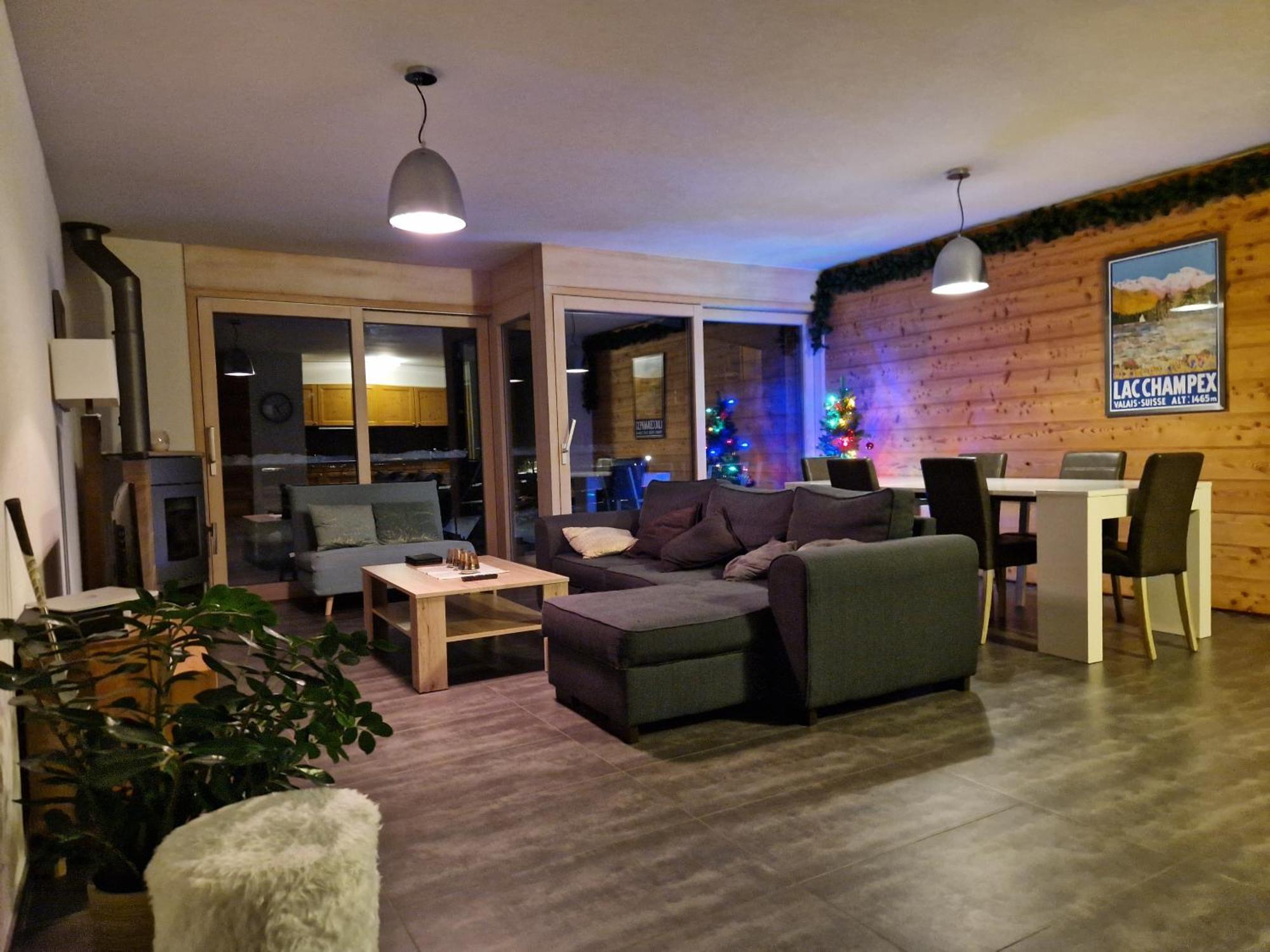 Superbe Appartement Champex-Lac Avec Piscine Et Sauna المظهر الخارجي الصورة